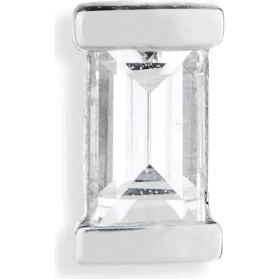 Maria Tash Diamond Baguette Single Threaded Stud Earring