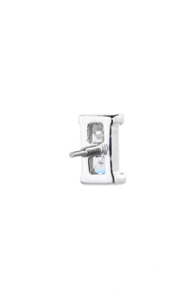 Maria Tash Diamond Baguette Single Threaded Stud Earring