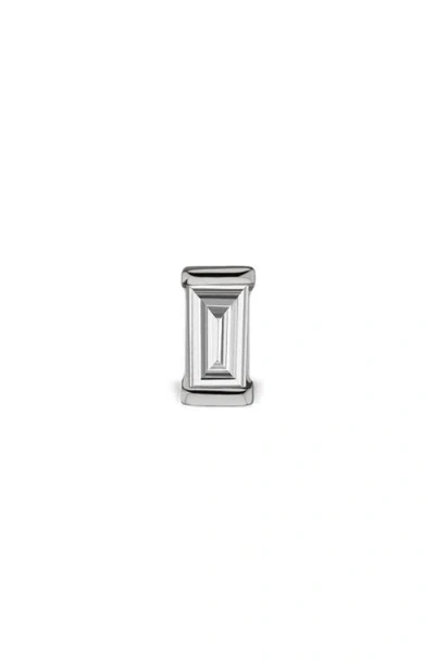 Maria Tash Diamond Baguette Single Threaded Stud Earring