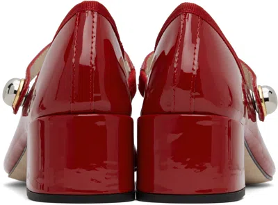 Repetto Red Fabienne Mary Jane Heels