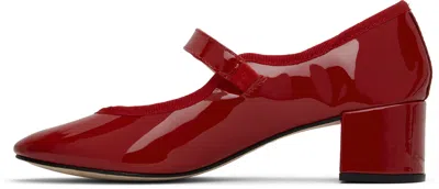 Repetto Red Fabienne Mary Jane Heels