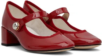 Repetto Red Fabienne Mary Jane Heels