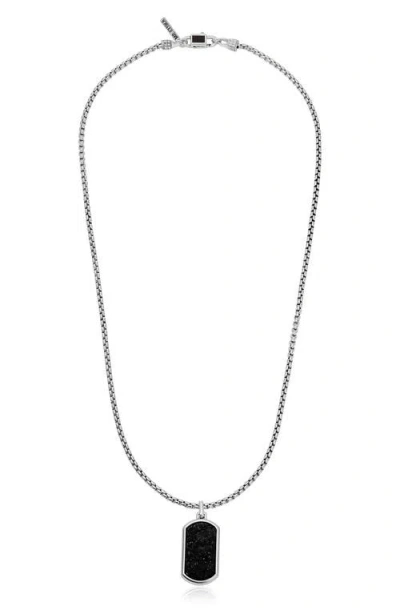 Ettika Onyx Dog Tag Necklace