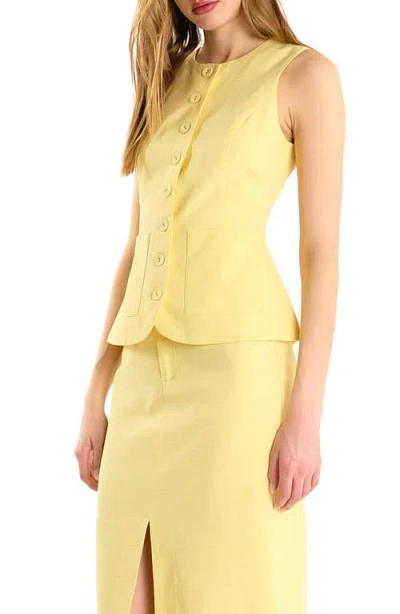 Endless Rose Sleeveless Linen Blend Top