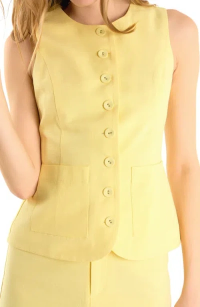 Endless Rose Sleeveless Linen Blend Top