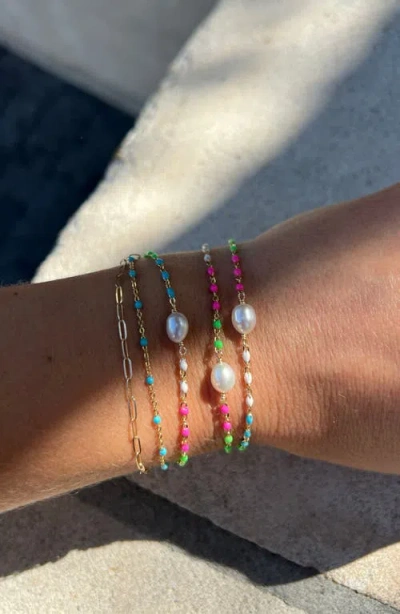 Albisia Iris Pearl Bracelet