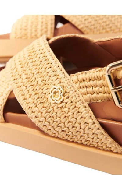 Maje Raffia-effect Flat Sandals
