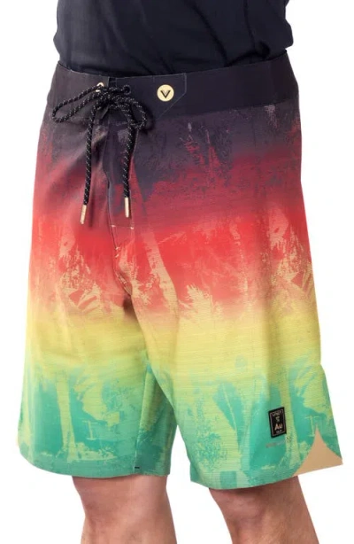 Vast Sunset Palm Texture Ii Stretch Board Shorts