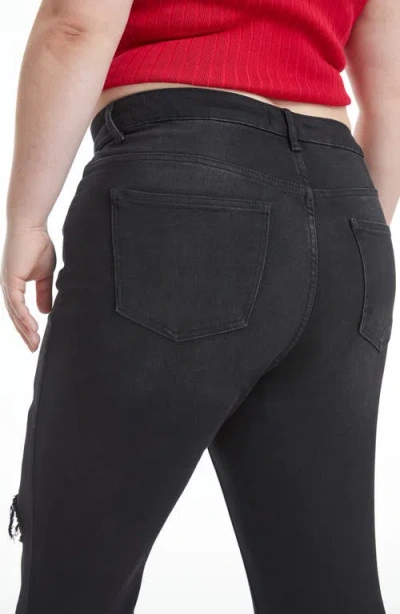 Bayeas Lauren High Waist Ripped Flare Jeans