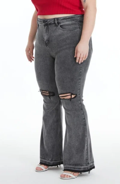 Bayeas Lauren High Waist Ripped Flare Jeans