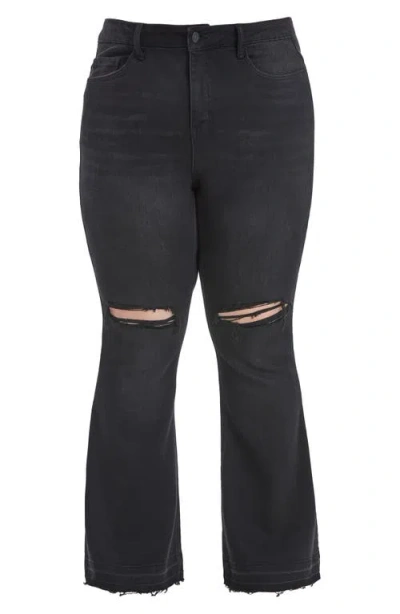 Bayeas Lauren High Waist Ripped Flare Jeans