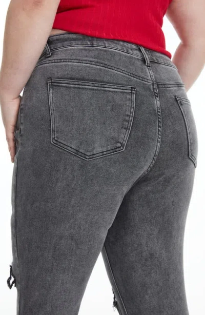 Bayeas Lauren High Waist Ripped Flare Jeans