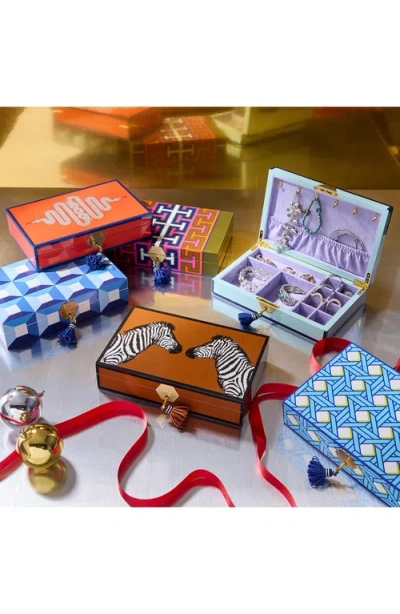 Jonathan Adler Zebra Lacquer Jewelry Box