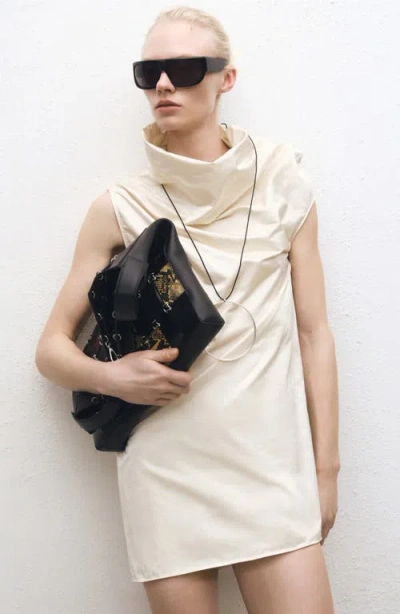 Mango Asymmetric Draped One-shoulder Dress