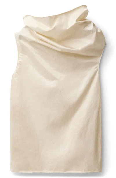 Mango Asymmetric Draped One-shoulder Dress