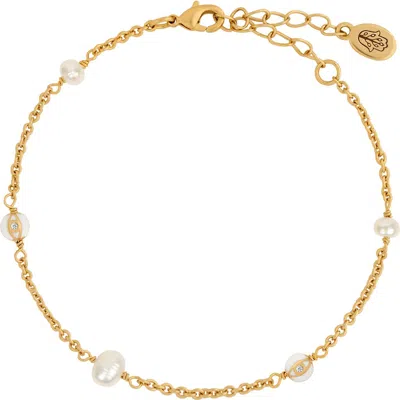 Karma And Luck To Evoke Pearl Chain Bracelet