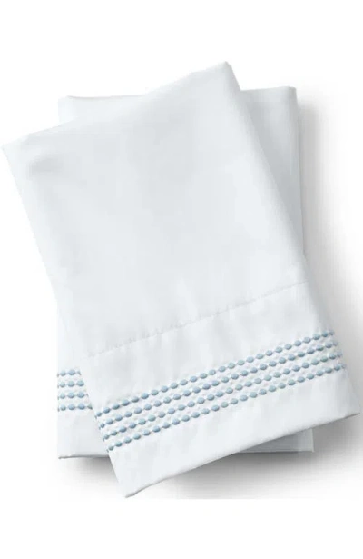 Lands' End Supima Cotton No Iron Sateen Embroidered Sheets