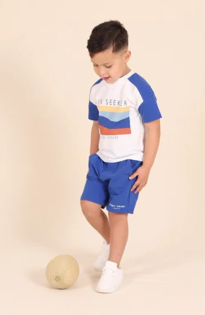 Tiny Tribe Kids' Sun Seeker Colorblock Cotton Graphic T-shirt