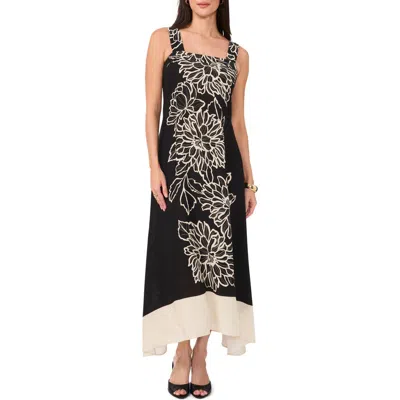 Vince Camuto Placed Floral Midi Dress