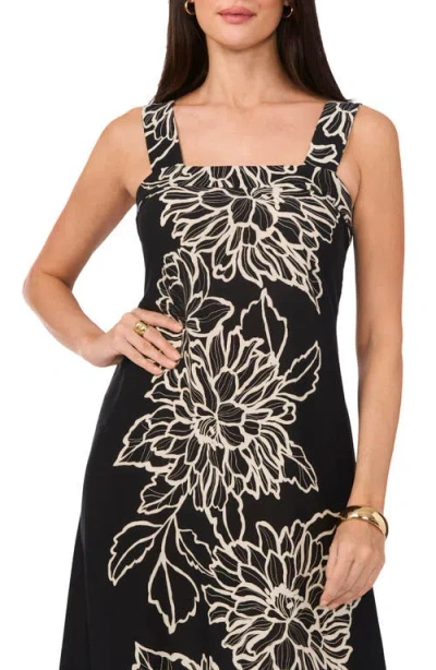 Vince Camuto Placed Floral Midi Dress
