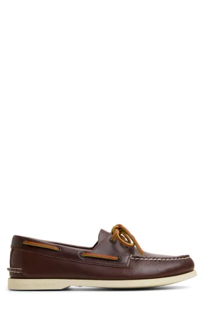 Sperry Authentic Original 2 Eye Leather Boat Shoes Brown