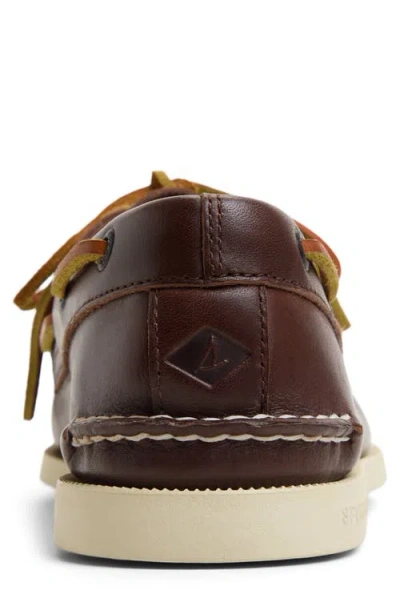 Sperry Authentic Original 2 Eye Leather Boat Shoes Brown