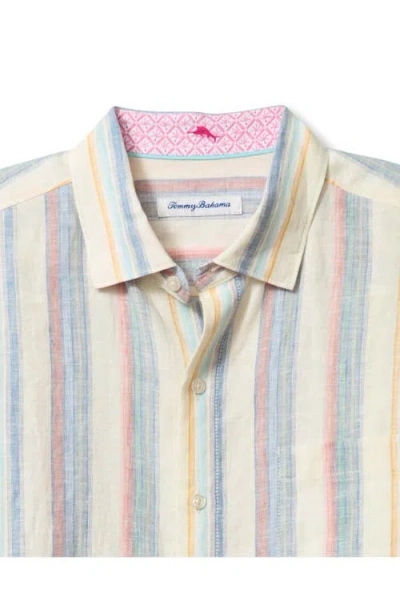 Tommy Bahama Las Mantas Stripe Linen Button-up Shirt