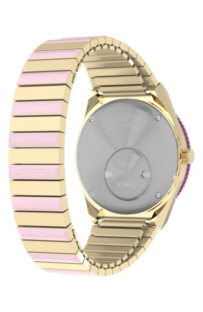 Timex Women's Quartz Analog Two-tone Stainless Steel Watch, 36mm In Gold
