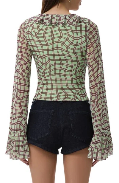 Afrm Cadence Lace-up Long Sleeve Top