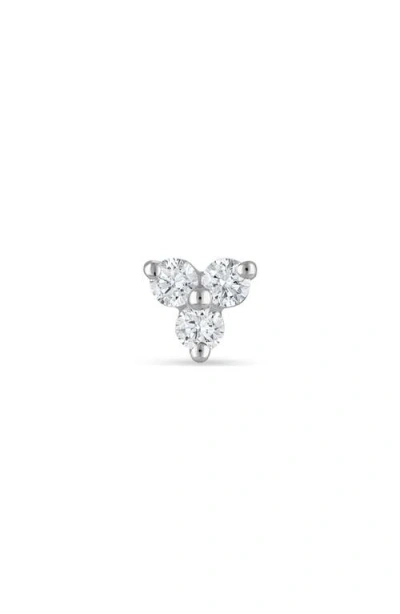 Maria Tash Diamond Trinity Threaded Stud Earring
