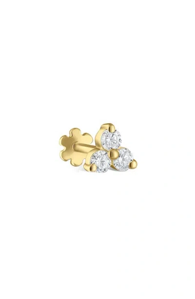 Maria Tash Diamond Trinity Threaded Stud Earring