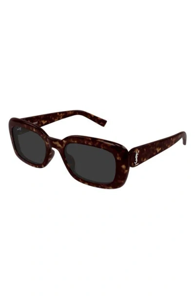Saint Laurent Sl M130 53mm Rectangular Sunglasses
