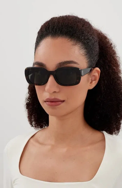 Saint Laurent Sl M130 53mm Rectangular Sunglasses
