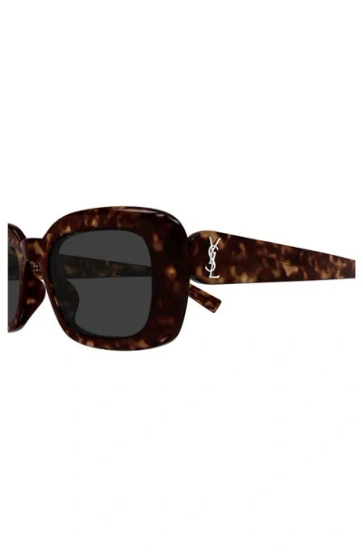 Saint Laurent Sl M130 53mm Rectangular Sunglasses