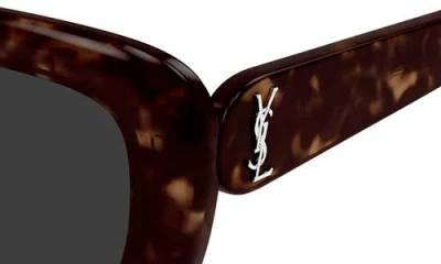 Saint Laurent Sl M130 53mm Rectangular Sunglasses