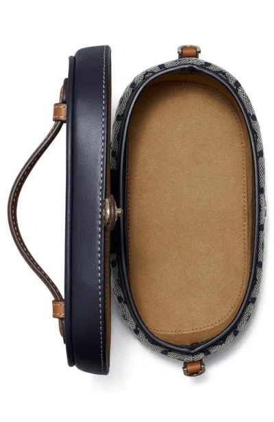 Tory Burch T Monogram Jacquard & Leather Vanity Train Case