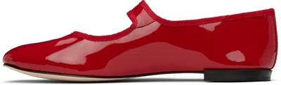 Repetto Red Georgia Square-toe Mary Janes Ballerina Flats