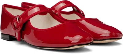 Repetto Red Georgia Square-toe Mary Janes Ballerina Flats