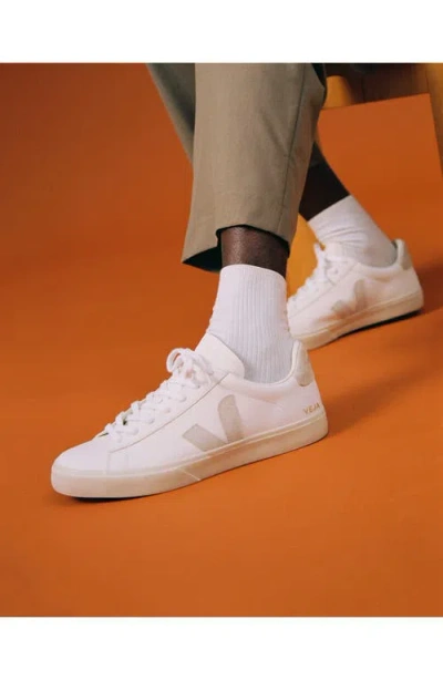 Veja Low Top Leather Sneakers In White