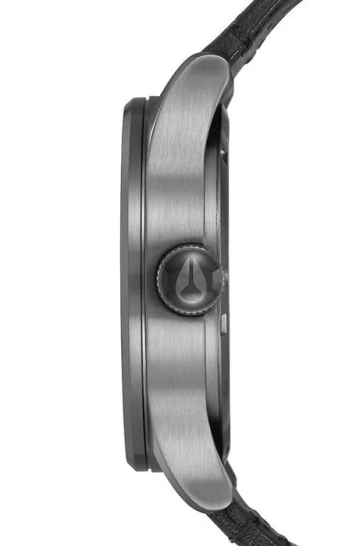 Nixon The Sentry Leather Strap Watch, 42mm
