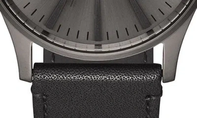 Nixon The Sentry Leather Strap Watch, 42mm