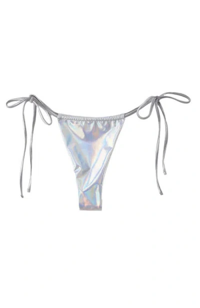 Lechery ® Lustrous Ruched Side-tie Bikini Bottom
