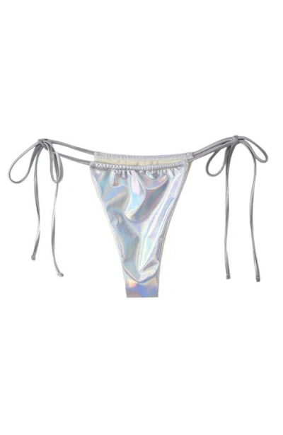 Lechery ® Lustrous Ruched Side-tie Bikini Bottom