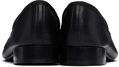 Repetto Black Michael Sole Rubber Loafers