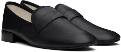 Repetto Black Michael Sole Rubber Loafers