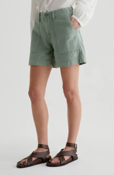 Ag Rosa Cotton Twill Shorts