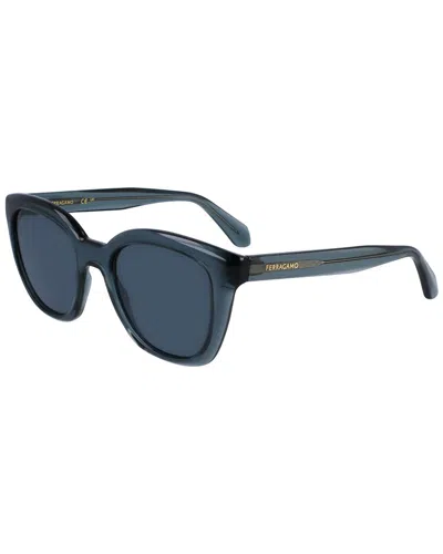Ferragamo Logo Plastic Cat-eye Sunglasses