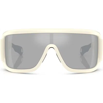 Moncler 142mm Rectangular Shield Sunglasses