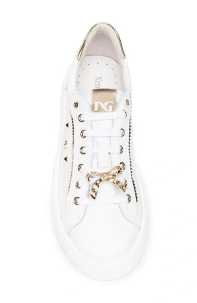 Nerogiardini Retro Jeweled Platform Sneaker