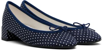 Repetto Navy Camille Heels